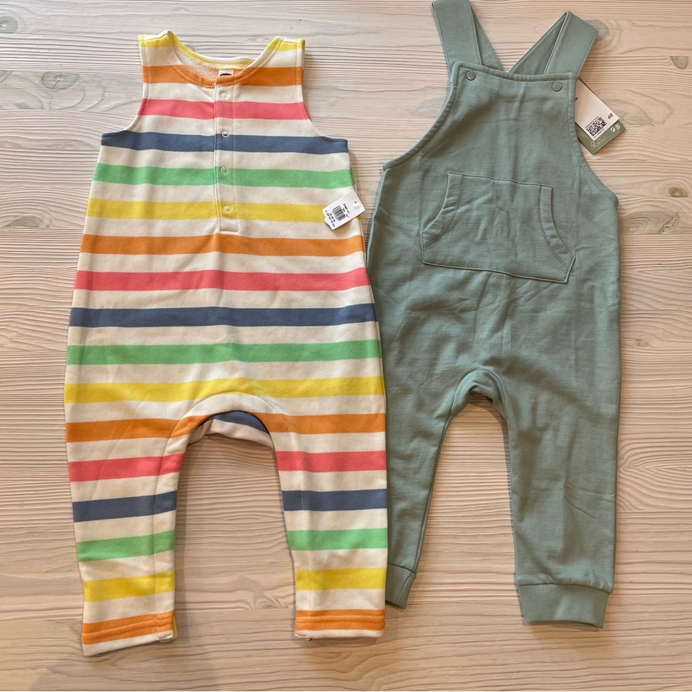 Old Navy Romper and H&M Cotton Overalls NWT